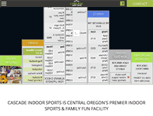 Tablet Screenshot of cascadeindoorsports.com
